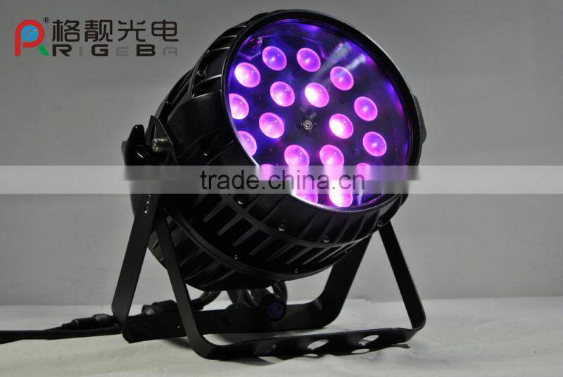 High Power LED 18x10w 4IN1 RGBW high lumen led par Zoom