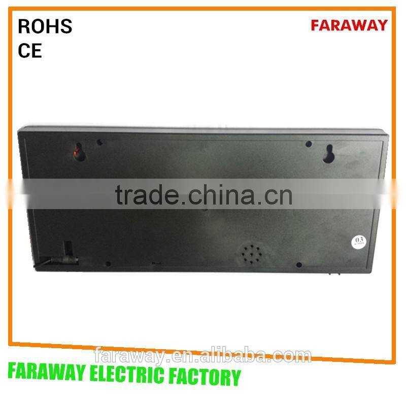 creative blue led alarm clock with temperature and calendar