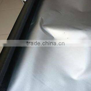 China manufacturer 100 Polyester silver black taffeta