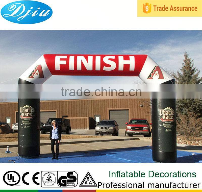 DJ-GM-03 black finish inflatable arch supply advertising promotion cartoon
