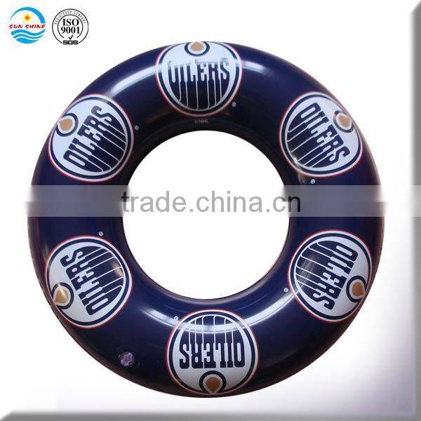 inflatable float tube with handgrip