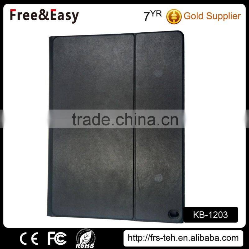 Factory price 78keys bluetooth wireless keyboard with leather case