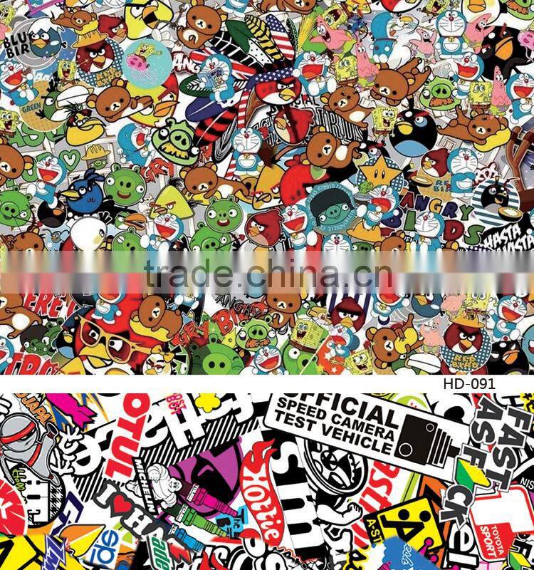 HD-097 CARLIKE Air Bubble Free Bomb Sticker Full Car Body Wrap