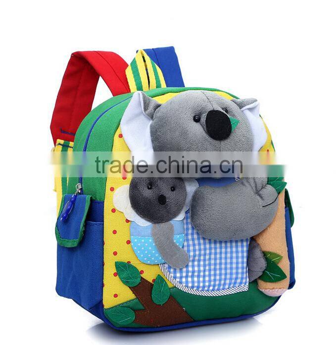 new 2014 fashion cute kids animal plush backpacks