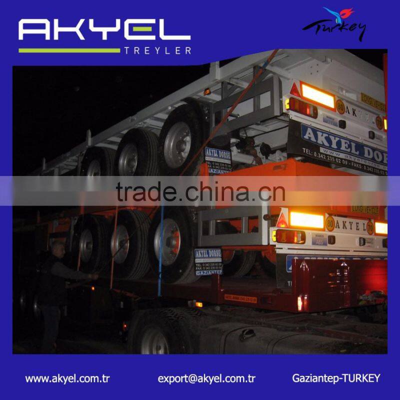 flatbed container transport semi trailer for sale