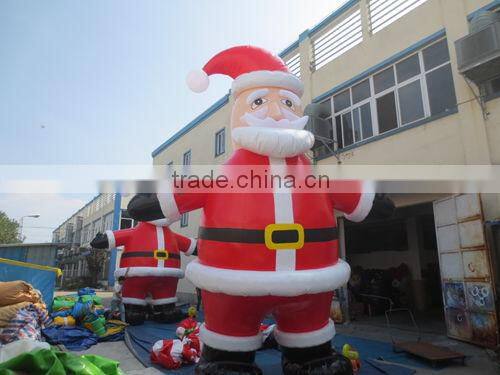 Inflatable Reindeer in Christmas Yard