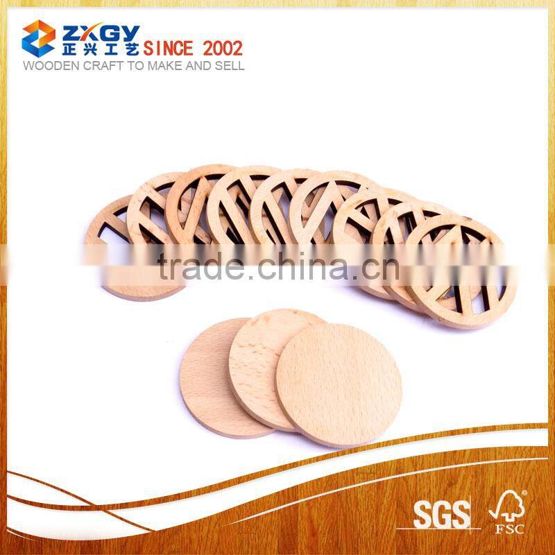 Natural wood pieces with different shapes