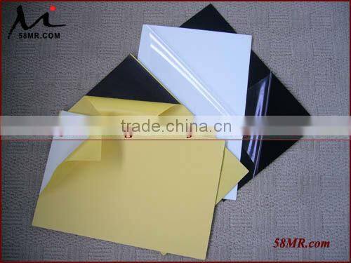 0.2MM-2.0MM Black and White Self-adhesive PVC for Photo Album Pages Sheets