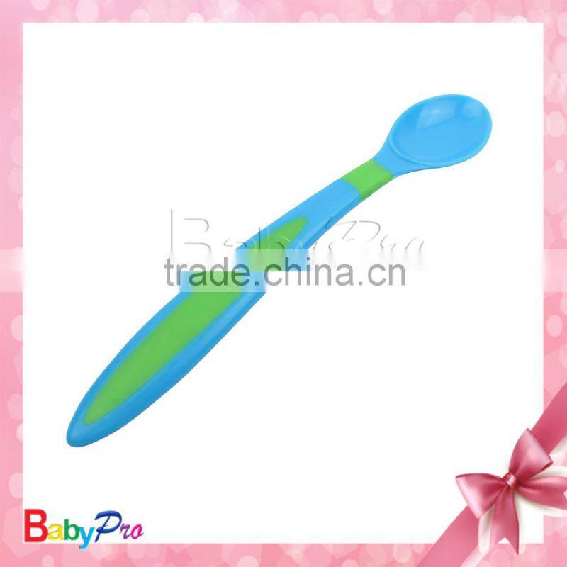 alibaba supplier promotional wholesale baby products eco-friendly material colorful designs plastic spoon baby spoon