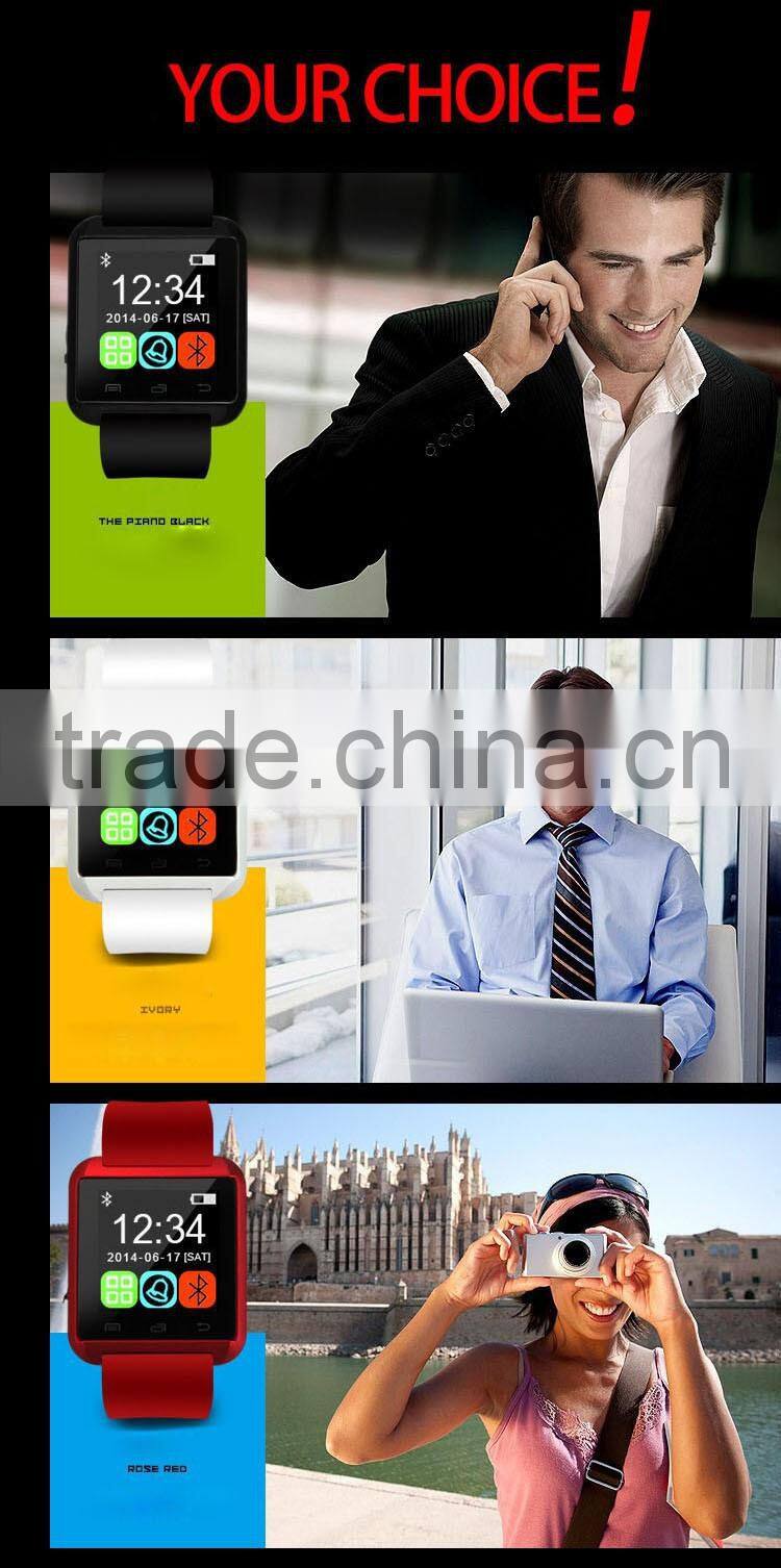 2016 New Bluetooth Smart Watch U8 WristWatch U8 Watch for iPhone 5S Samsung S4/Note 2/Note 3 Android Phone Smartphones