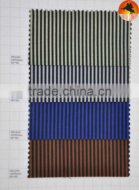 stock 100% cotton shirting fabric