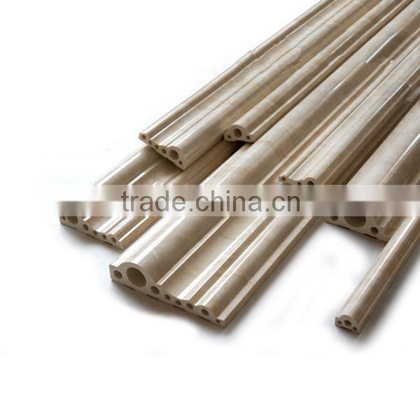 High-Tech Stone Polymer Material Water Resistance Colorful Marble Effect Mouldings