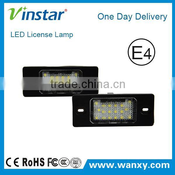 LED Registration Mark Lights E4 Super Bright LED License Lamp for Audi TT