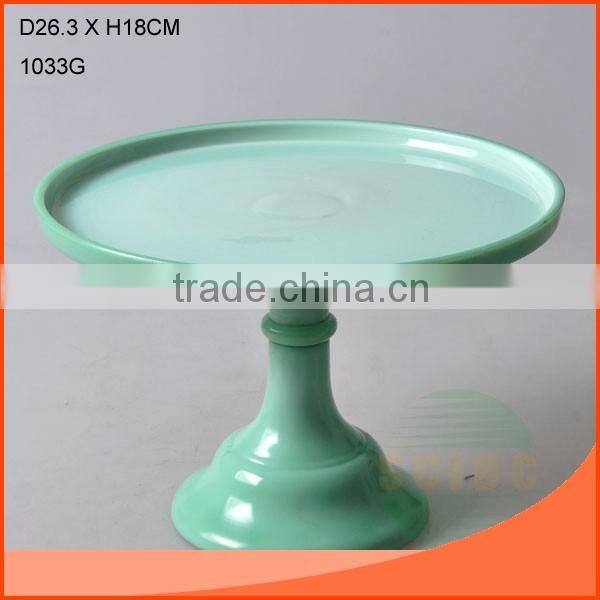 L19.7CM BEAUTIFUL SQUARE BLUE GLASS FOOD HOLDER ON SALE