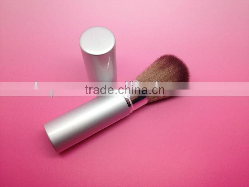 diameter 20 mm aluminum handle makeup retractable powder brush
