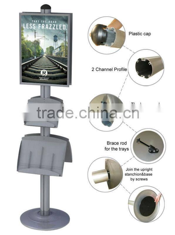 Floorstanding Metal display rack