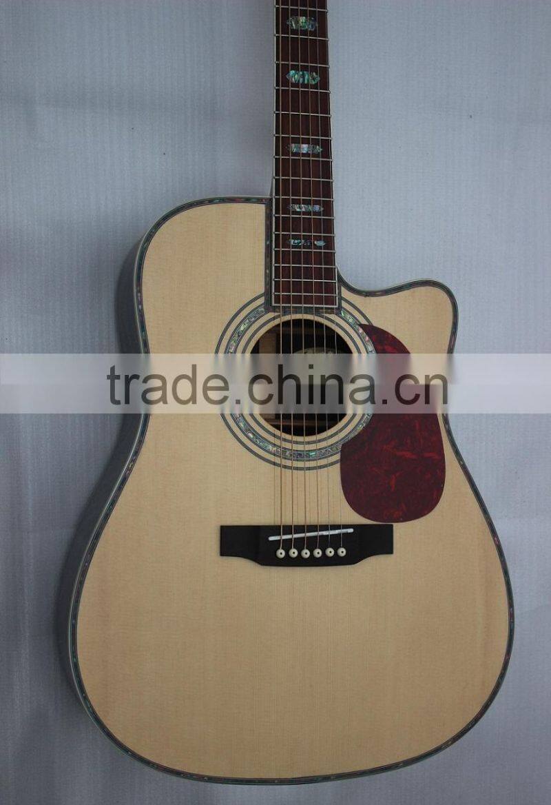 Weifang Rebon D45 cutaway body solid top acoustic guitar