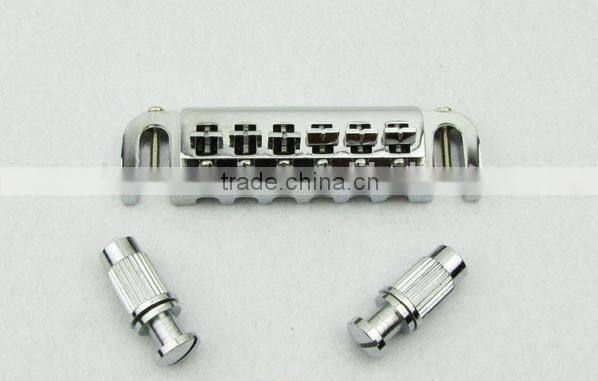 Chrome wraparound tailpiece Bridge for lp style guitar