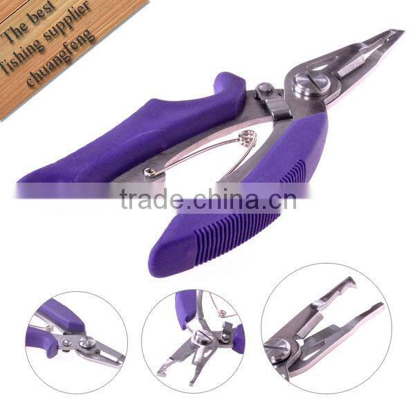 Fishing Pliers stainless steel soft plastic handle length 135mm Weight 60g