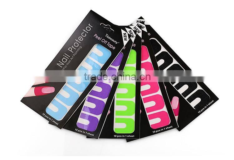 New plastic peel off tape sticker easy fast clean used with polish UV gel stamping plate