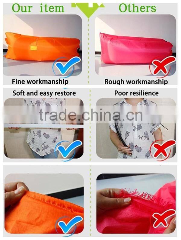 bulk buy from china inflatable lounger nylon fabric beach sofa baby sleeping bag