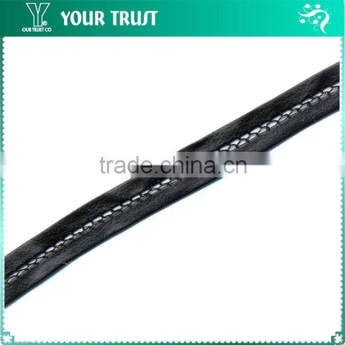 Width 1.2 Centimeter Black Silver Metallic Nylon Braid Trimming