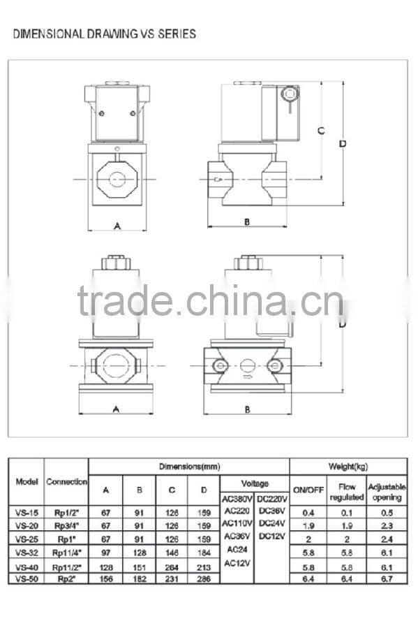 (gas burner valve)natural gas solenoid valve(krom brand )VS-40