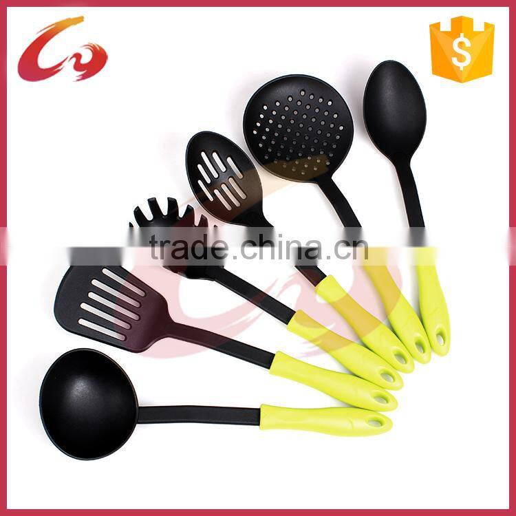 Fashional designed pp handle nylon kitchen tool set