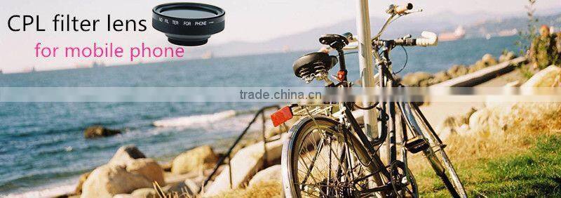 Detachable CPL Filter, Circular Filter Easy Clip-On phone lens for iphone all types of mobile phones