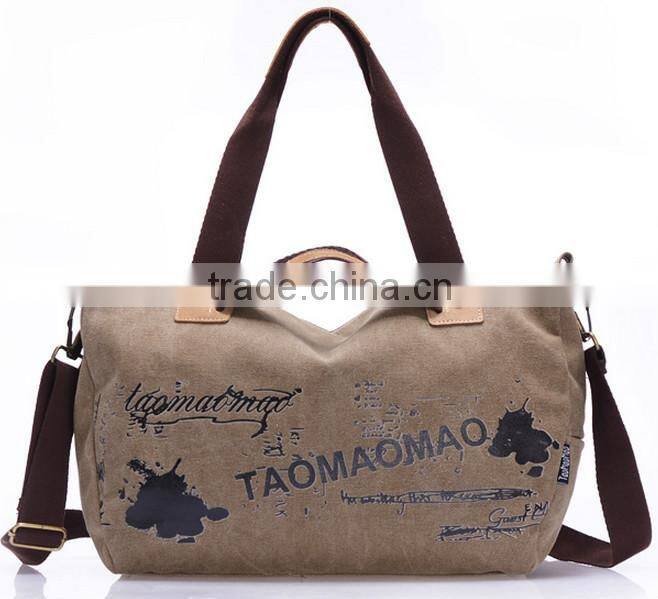Multifunctional shoulder bags messenger bags canvas fashion woman bags wholesale