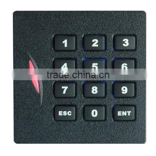 KR102 card reader IP65 waterproof smart card reader with kaypad 125KHZ RFID card wiegand card reader keyboard card reader