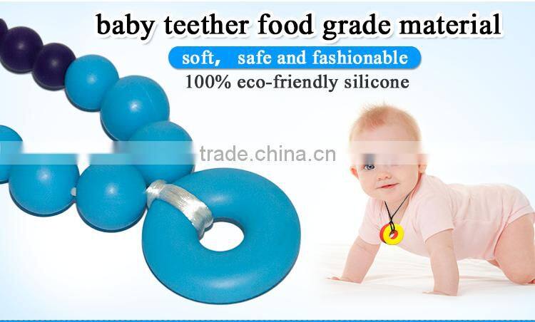 China Manufacturer BPA Free Baby Teether Toys Silicone Teething Pendant Wholesale