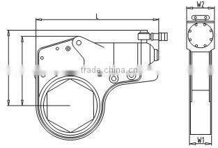(FY-2XLCT) low profile hydraulic hexagon wrench