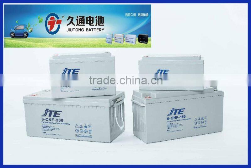 solar power battery/large capacity battery for solar system 12V100AH made in China