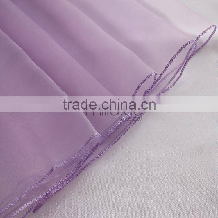 Purple organza chair sashes