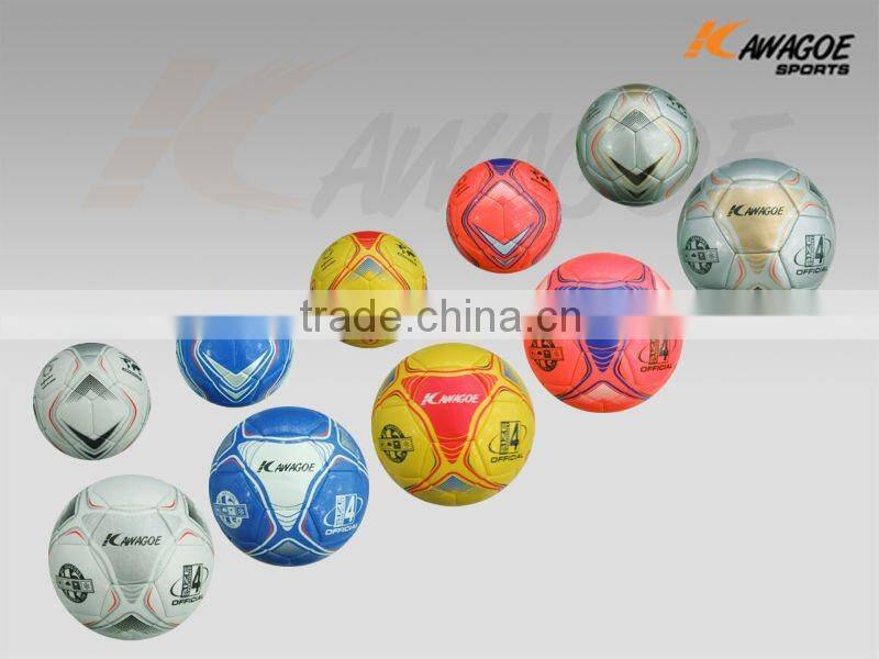 Leather old soccer ball