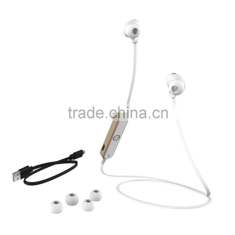Bluetooth 4.1 EDR CSR In-Ear headphone Stereo Earbuds Noodle Headphone with Microphone wireless earphone