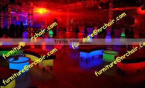 shanghai commercial furniture wholesale acrylic led lighted lounge snake sofa
