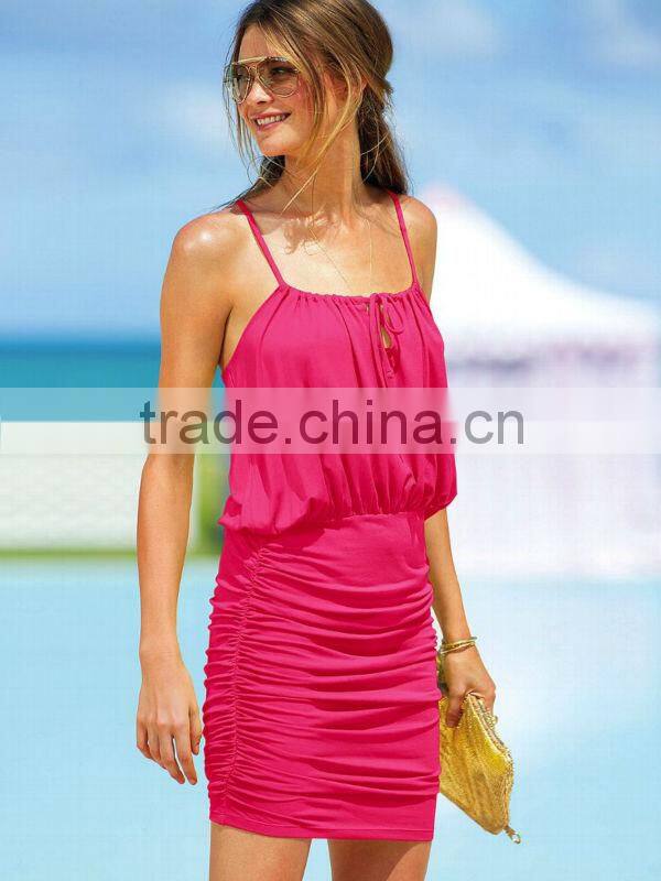 Hot Sale 2013 New Arrive Dress Women Casual Dress Burgundy Color Free Shipping