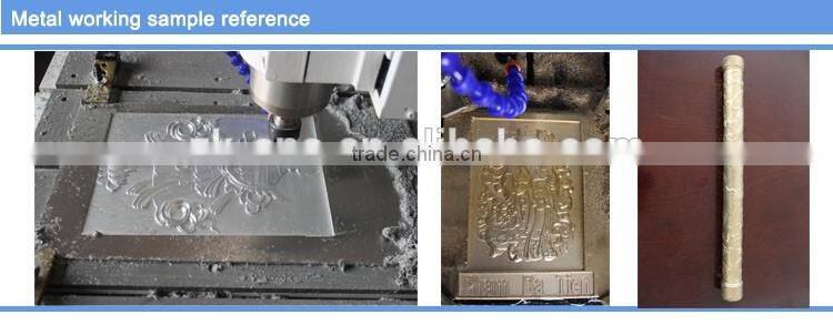 Jinan factory supplier hot sale small metal engraver cnc router with working table moving ZK-6060