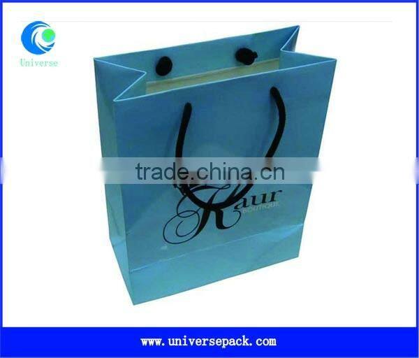 Personal Light Green Paper Bag Custom Tote Bags Made In China For Packing Goods