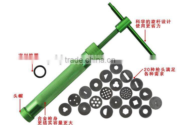 NEW reposteria moldes clay extruder fondant extruder gun accesorios de cocina cortadores de fondant