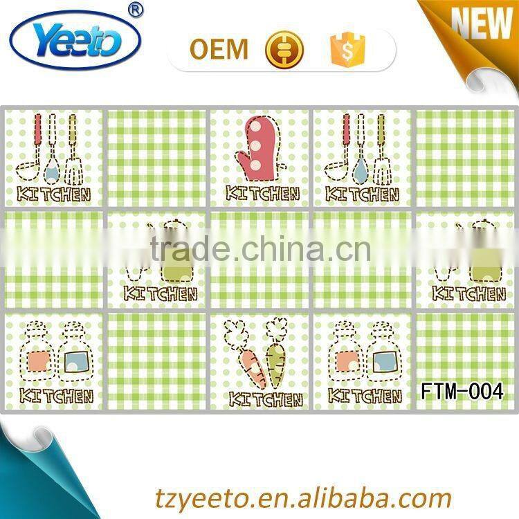 Beautiful New Arrival Kitchen Use PET+Aluminum Anti Oil Sticker