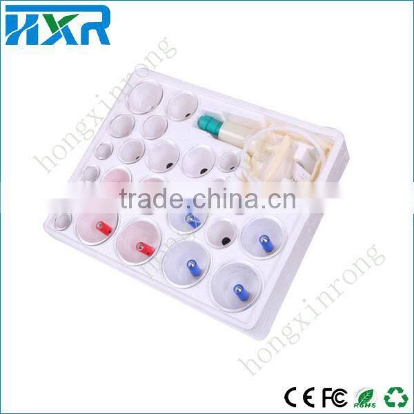 Chinese Traditional Manual Vacuum cupping massage for sportman