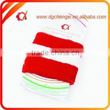 Austrian red and white colors cotton sweatband/wristband