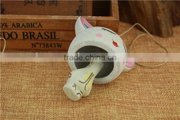 cute chinese animal shape ceramic wind chime