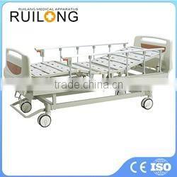 Cheap 3 Crank Manual Hospital Bed For Patient With IV Pole