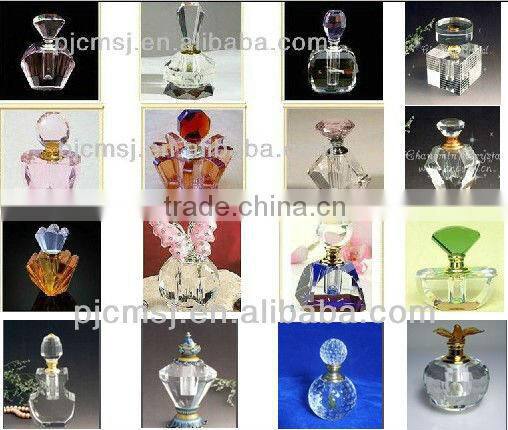 Crystal perfume bottle,glass perfume bottle for home or car decoration