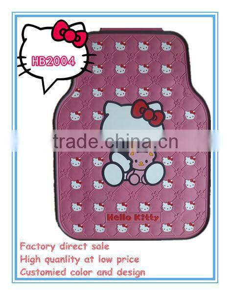 latex environmental car floor mat for hello kitty