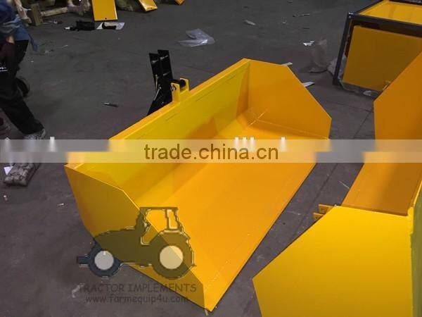 4foot tractor 3point tipping transport box ;dirt scoop with CE